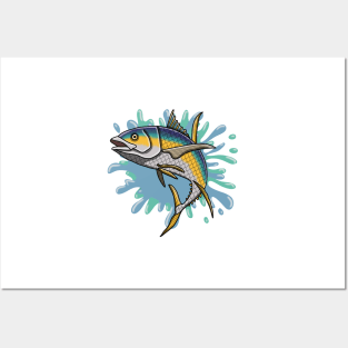 Tuna fish Posters and Art